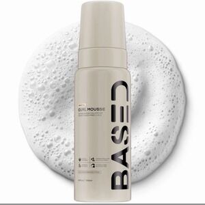BASED Curl‎ Mousse - Instant Volume & Definition 6.8 Fl Oz (Pack of 1), White
